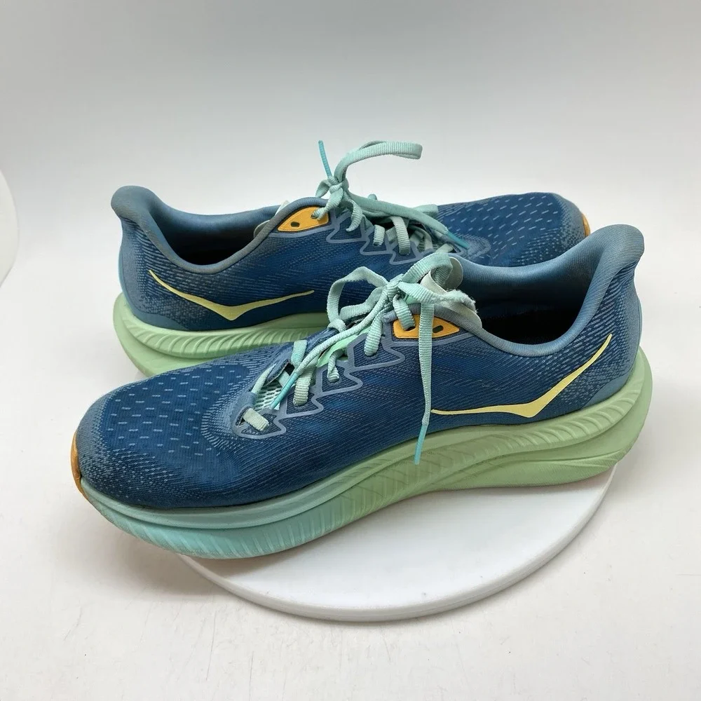 Hoka One One Sneakers Mens 9.5 D Mach 6 1147790 DDW Blue Running Gym Shoes